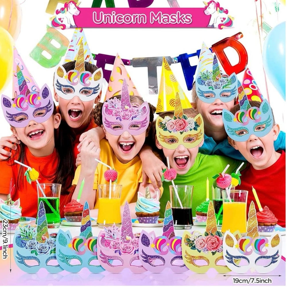 UNICOR MASK 🦄 kids Birthdays party mask - Picture 4 of 4